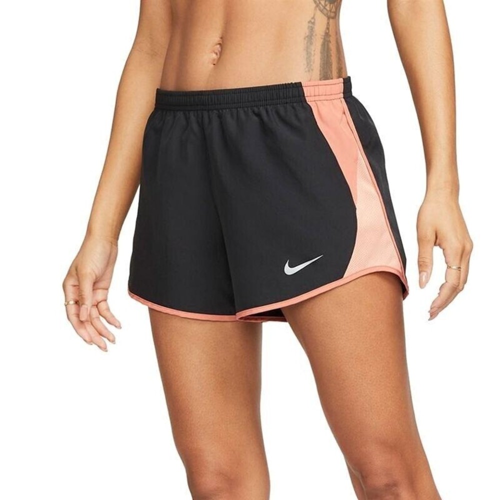 Nike Black and Coral Athletic Shorts